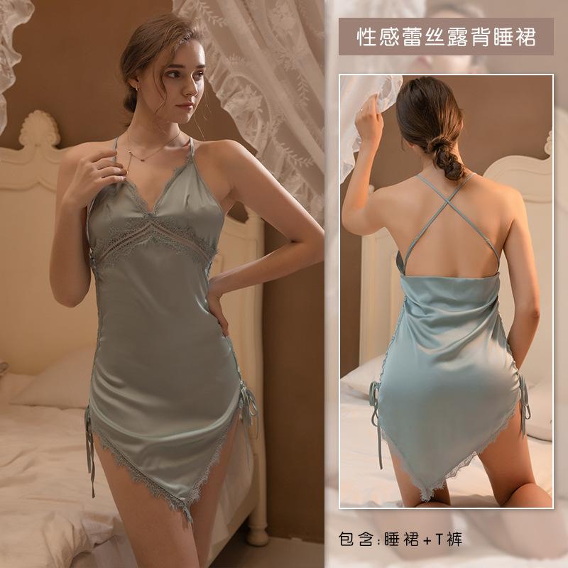 Sexy pajamas girl pure desire temptation chest pad ice silk nightdress French light luxury slim loungewear can be worn outside XL морська хвиля
Sexy pajamas girl pure desire temptation chest pad ice silk nightdress French light luxury slim loungewear can be worn outside XL морська хвиля