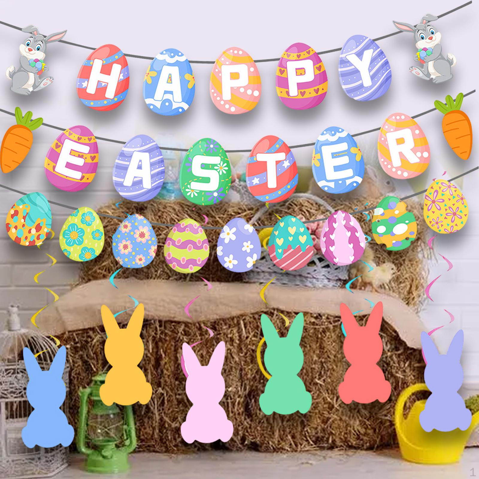 -Баннер, баннер с пасхальным кроликом, красочные декоративные подвесные украшения для школьного фестиваля, вечеринки, Style B
-Баннер, баннер с пасхальным кроликом, красочные декоративные подвесные украшения для школьного фестиваля, вечеринки, Style B