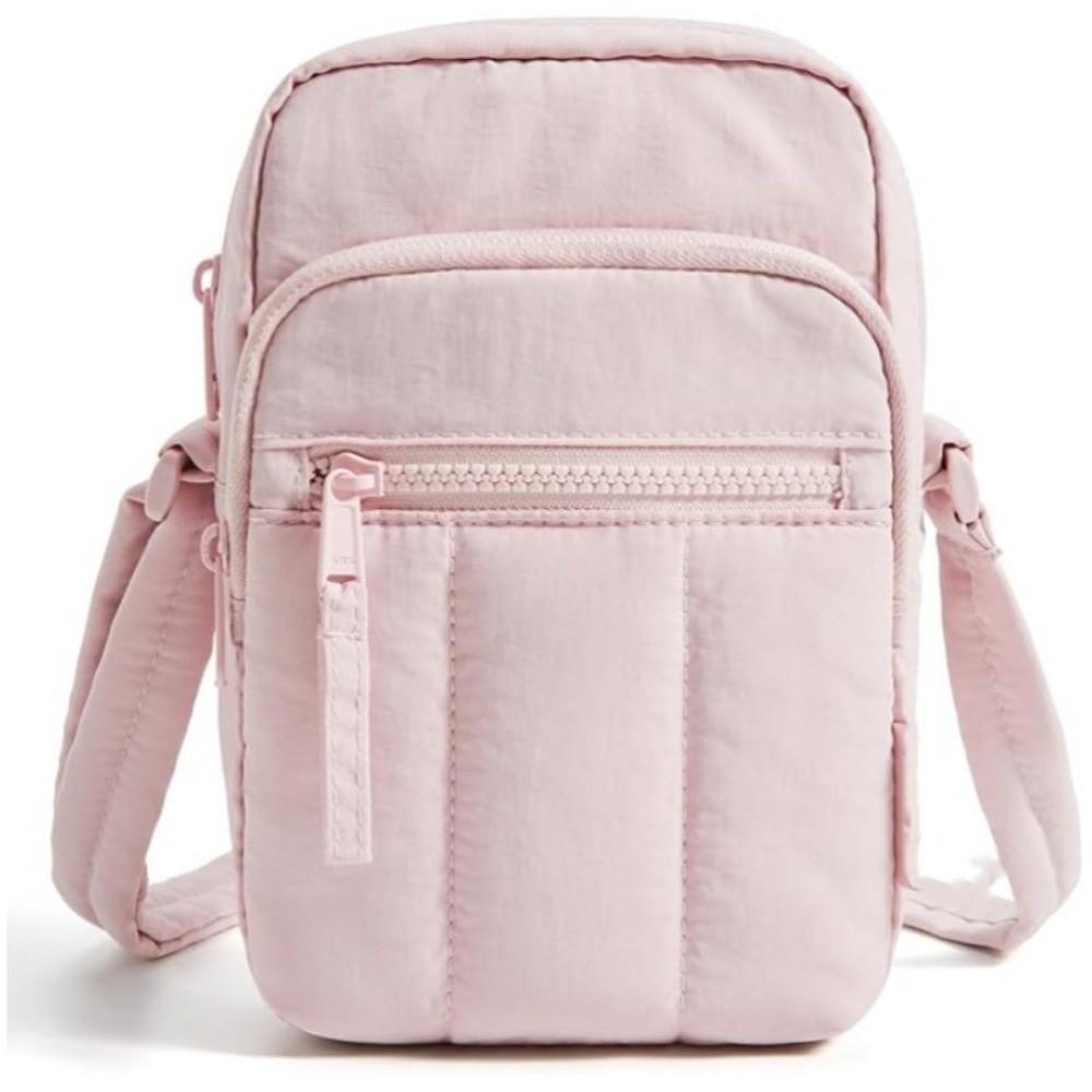 Fashion Nylon Phone Bag Lightweight Square Shoulder Bag Large Capacity Multi-pocket Travel Wallet for Women рожевий
Fashion Nylon Phone Bag Lightweight Square Shoulder Bag Large Capacity Multi-pocket Travel Wallet for Women рожевий