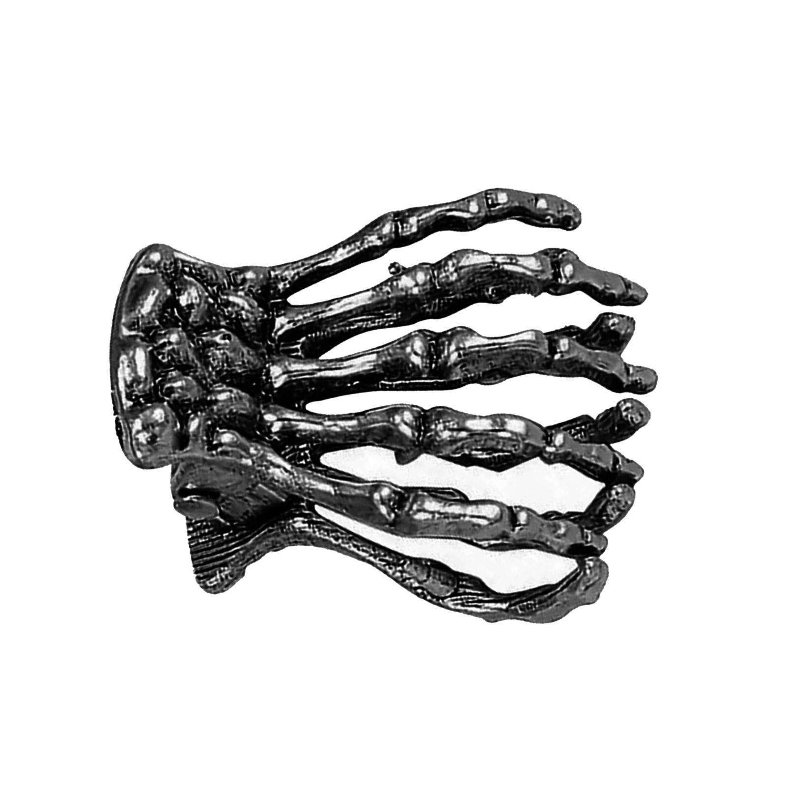 Заколка-краб для волос на тему принцесс, зажим-краб для волос с крутым скелетом, заколки для волос, сильная фиксация, шпилька для девочек чёрный