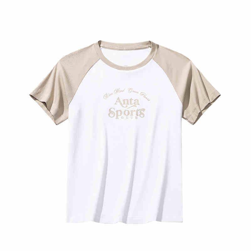 Anta Sports Lifestyle Series Color Block Letter Round Neck Breathable Versatile Short Sleeve T-Shirt Women T-Shirt Light-Khaki 162528102-1 L
Anta Sports Lifestyle Series Color Block Letter Round Neck Breathable Versatile Short Sleeve T-Shirt Women T-Shirt Light-Khaki 162528102-1 L