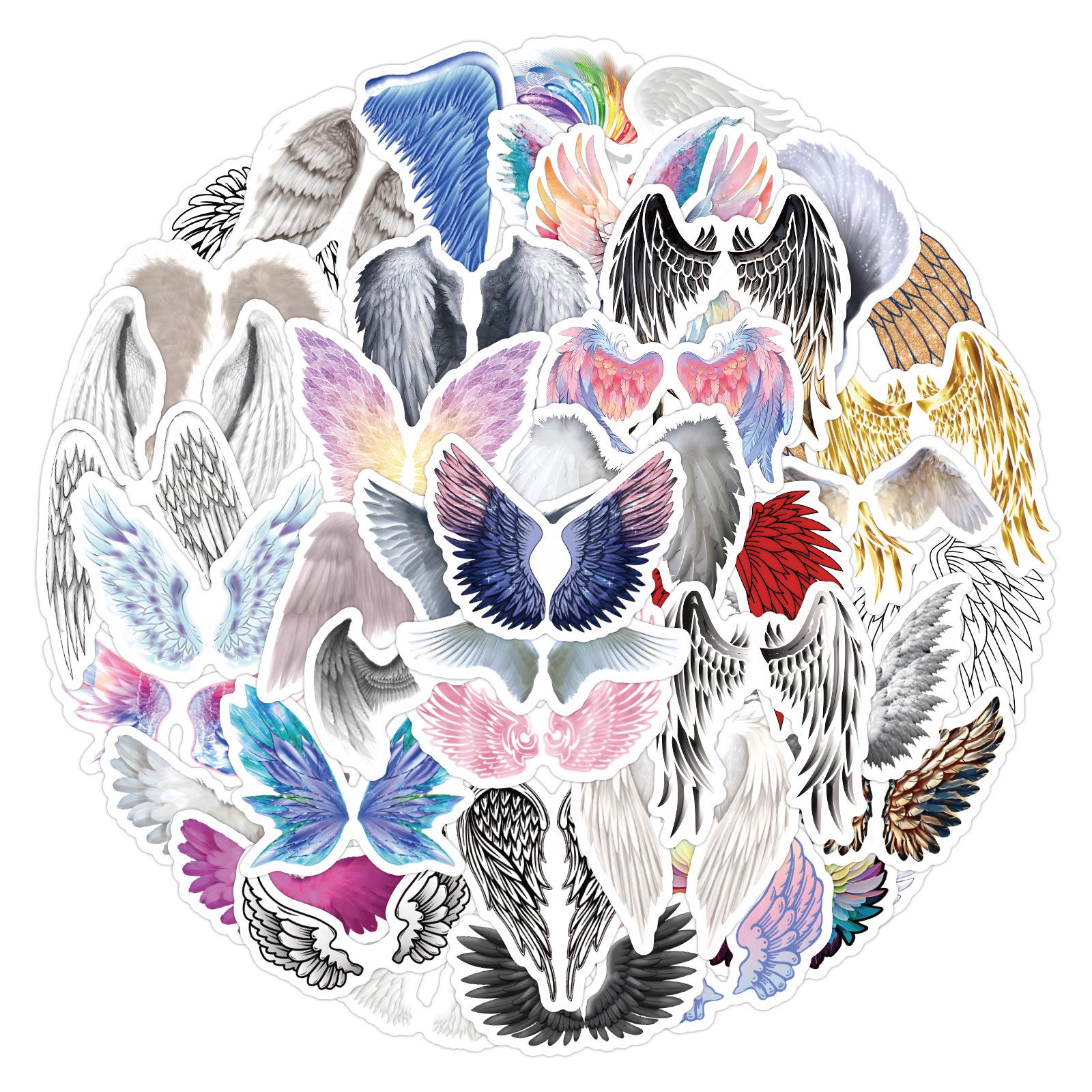 60 Angel Wings Waterproof Graffiti Stickers for Suitcase, Refrigerator, Water Cup, and Computer Decoration
60 Angel Wings Waterproof Graffiti Stickers for Suitcase, Refrigerator, Water Cup, and Computer Decoration