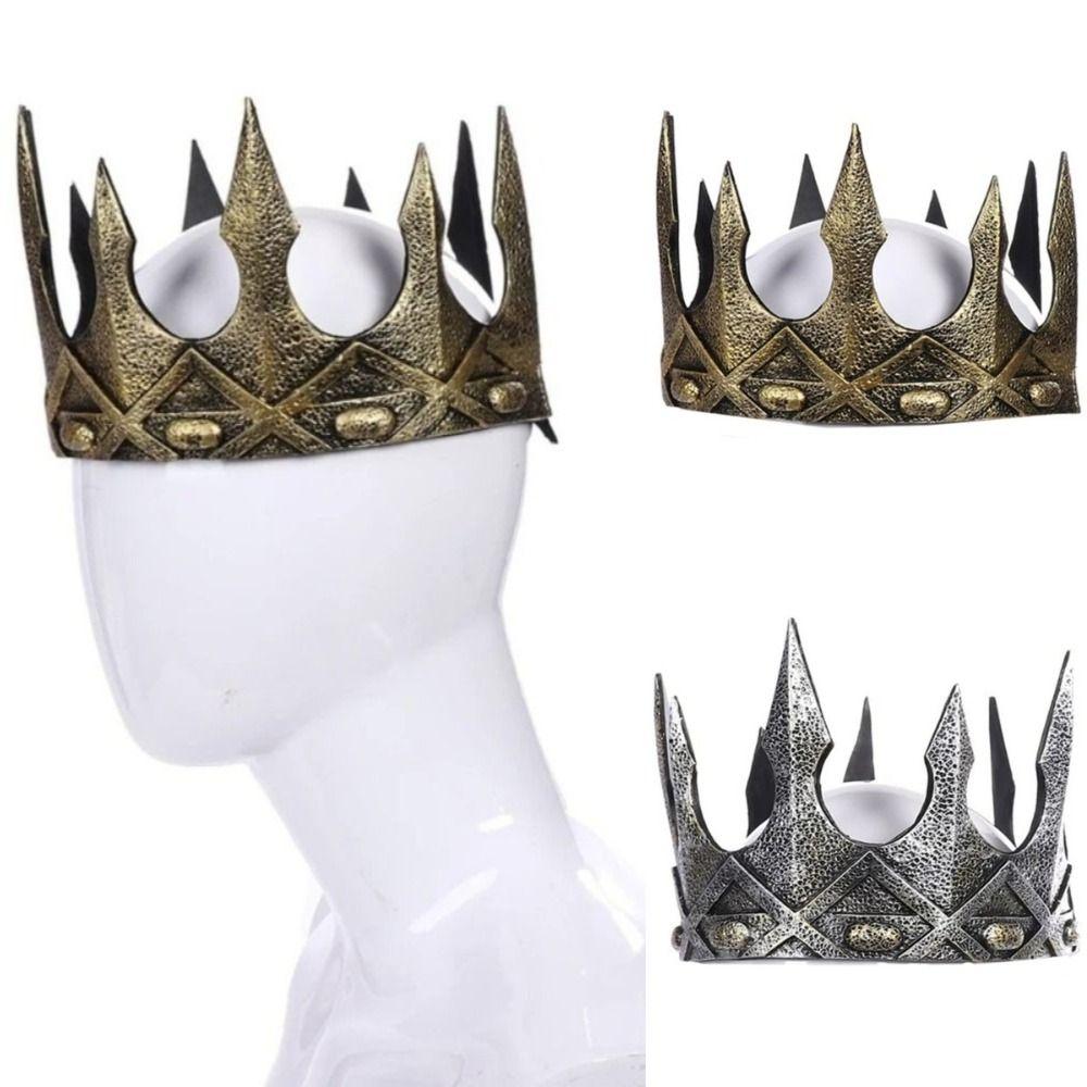 Party Decoration King Crown Medieval Halloween Costume Headwear PU Foam Crown Men Headband Prom срібний
Party Decoration King Crown Medieval Halloween Costume Headwear PU Foam Crown Men Headband Prom срібний