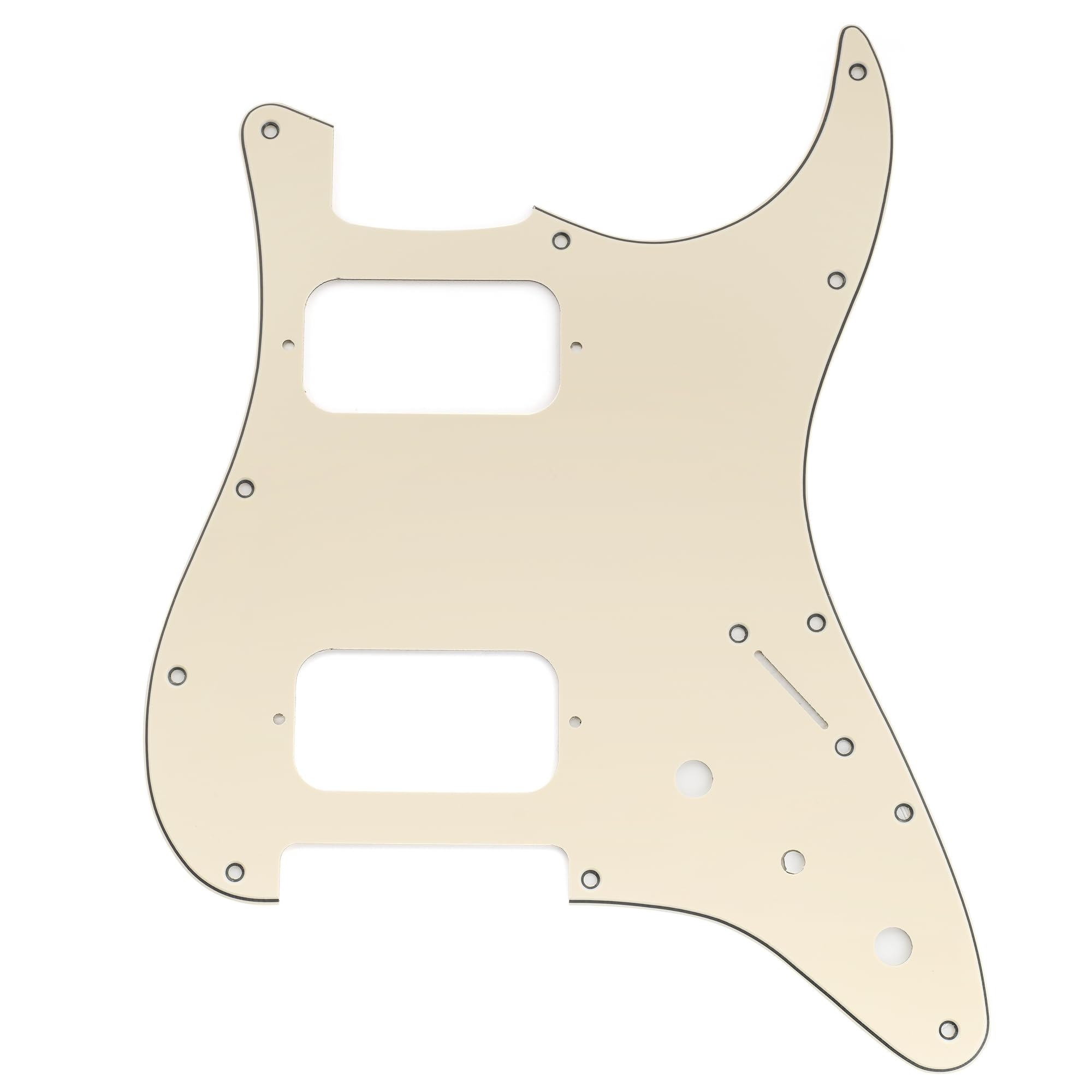 Musiclily Pro 11 Hole ST Strato Pickguard HH with Round Corner 2 Humbucker 2 Pot Holes and Mini Switch Hole for Fender Squier Strat Stratocaster
Musiclily Pro 11 Hole ST Strato Pickguard HH with Round Corner 2 Humbucker 2 Pot Holes and Mini Switch Hole for Fender Squier Strat Stratocaster