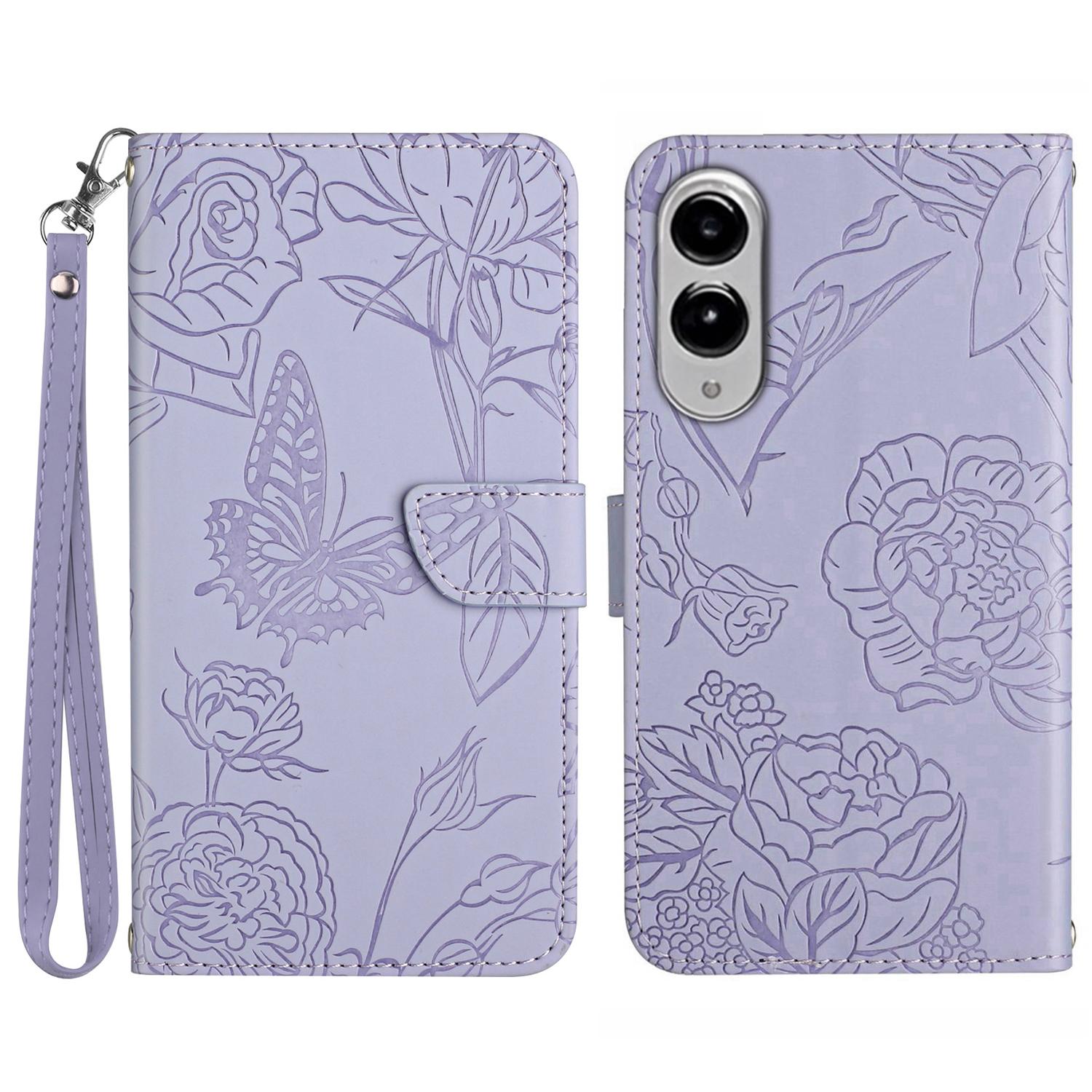 For Samsung Galaxy S25 Edge Case Butterfly Flower Imprinted Leather Phone Cover with Strap Purple
For Samsung Galaxy S25 Edge Case Butterfly Flower Imprinted Leather Phone Cover with Strap Purple