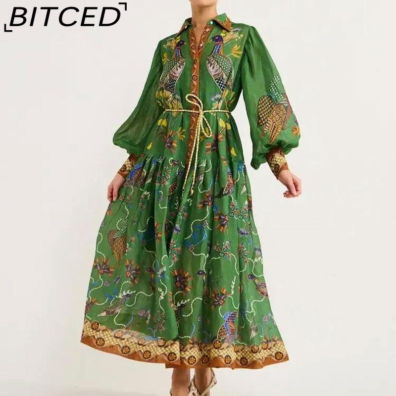 BITCED Весеннее женское платье с принтом, рукавами-фонариками, приталенное, с длинным рукавом и полной юбкой XXXL зелёный
BITCED Весеннее женское платье с принтом, рукавами-фонариками, приталенное, с длинным рукавом и полной юбкой XXXL зелёный