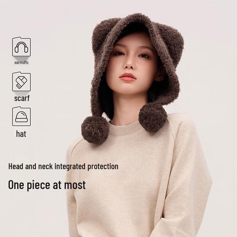 VVC Winter Women s Warm Knitted Beanie with Integrated Scarf
VVC Winter Women s Warm Knitted Beanie with Integrated Scarf