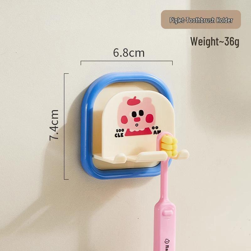 Punch-Free Wall-Mounted Toothbrush and Cup Holder for Kids
Punch-Free Wall-Mounted Toothbrush and Cup Holder for Kids