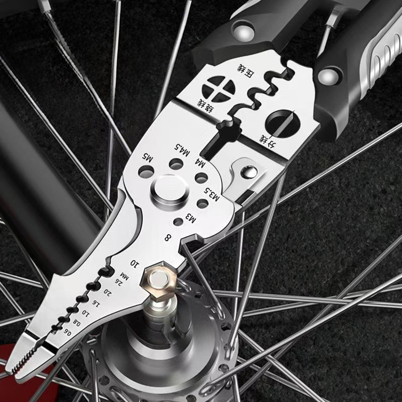 Щипцы для зачистки проводов Удобная ручка Эргономичный портативный Титановая сталь Электрическая зачистка