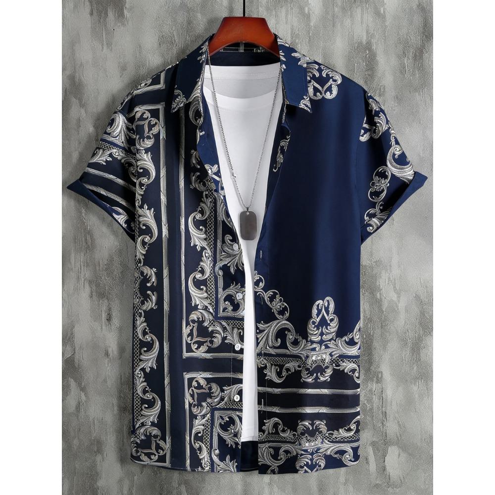 Summer Fashion Casual Holiday Beach Shirt 3D Baroque Pattern T-shirt Retro Short Sleeve Street Vacation Outdoor Men s and Women s Shirt S
Summer Fashion Casual Holiday Beach Shirt 3D Baroque Pattern T-shirt Retro Short Sleeve Street Vacation Outdoor Men s and Women s Shirt S