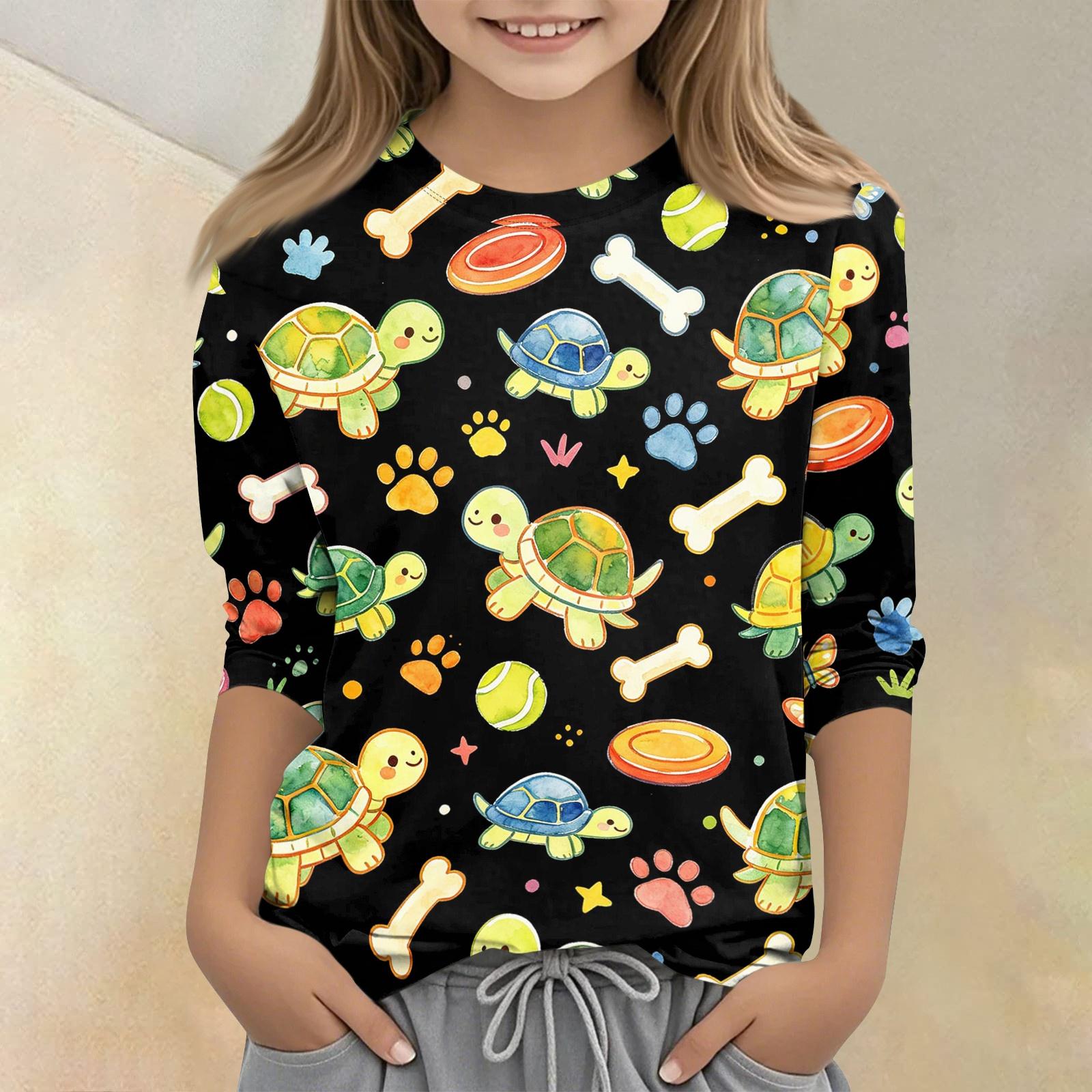 Kids Animal Print Crew Neck Three Quarter Sleeve Casual T Shirt Soft Fabric Comfortable Fit Lightweight Design for Everyday Wear 120 чёрный
Kids Animal Print Crew Neck Three Quarter Sleeve Casual T Shirt Soft Fabric Comfortable Fit Lightweight Design for Everyday Wear 120 чёрный
