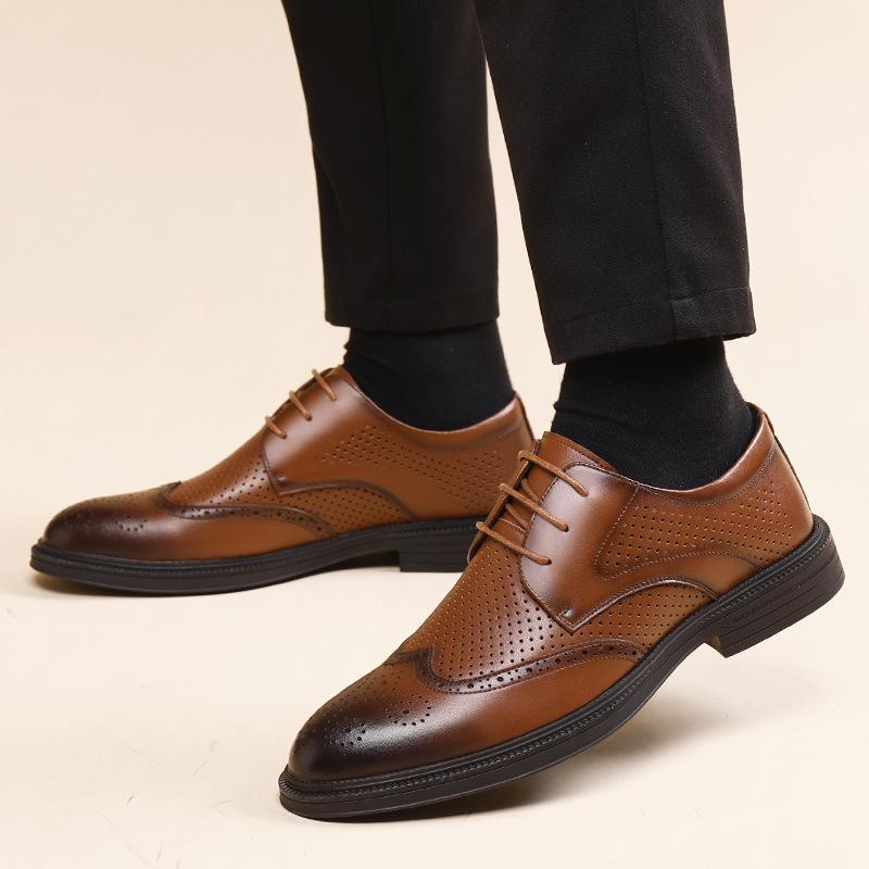 Leather Shoes Men s Brock Dress Hollow Leather Shoes Summer Breathable Men s Wedding Groom Shoes 2025 37
Leather Shoes Men s Brock Dress Hollow Leather Shoes Summer Breathable Men s Wedding Groom Shoes 2025 37