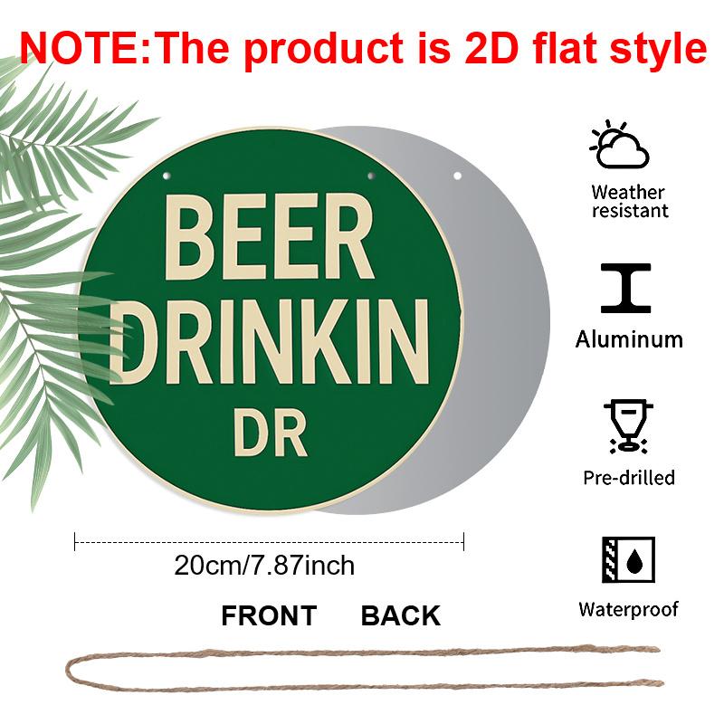 2D Flat 1pc, 8x8 in, Beer Drinking Logo Aluminum Metal Decorative Signs & Plaques Printed Sign, Unique, Durable, Easy To Hang Metal Decoration 1pc
2D Flat 1pc, 8x8 in, Beer Drinking Logo Aluminum Metal Decorative Signs & Plaques Printed Sign, Unique, Durable, Easy To Hang Metal Decoration 1pc