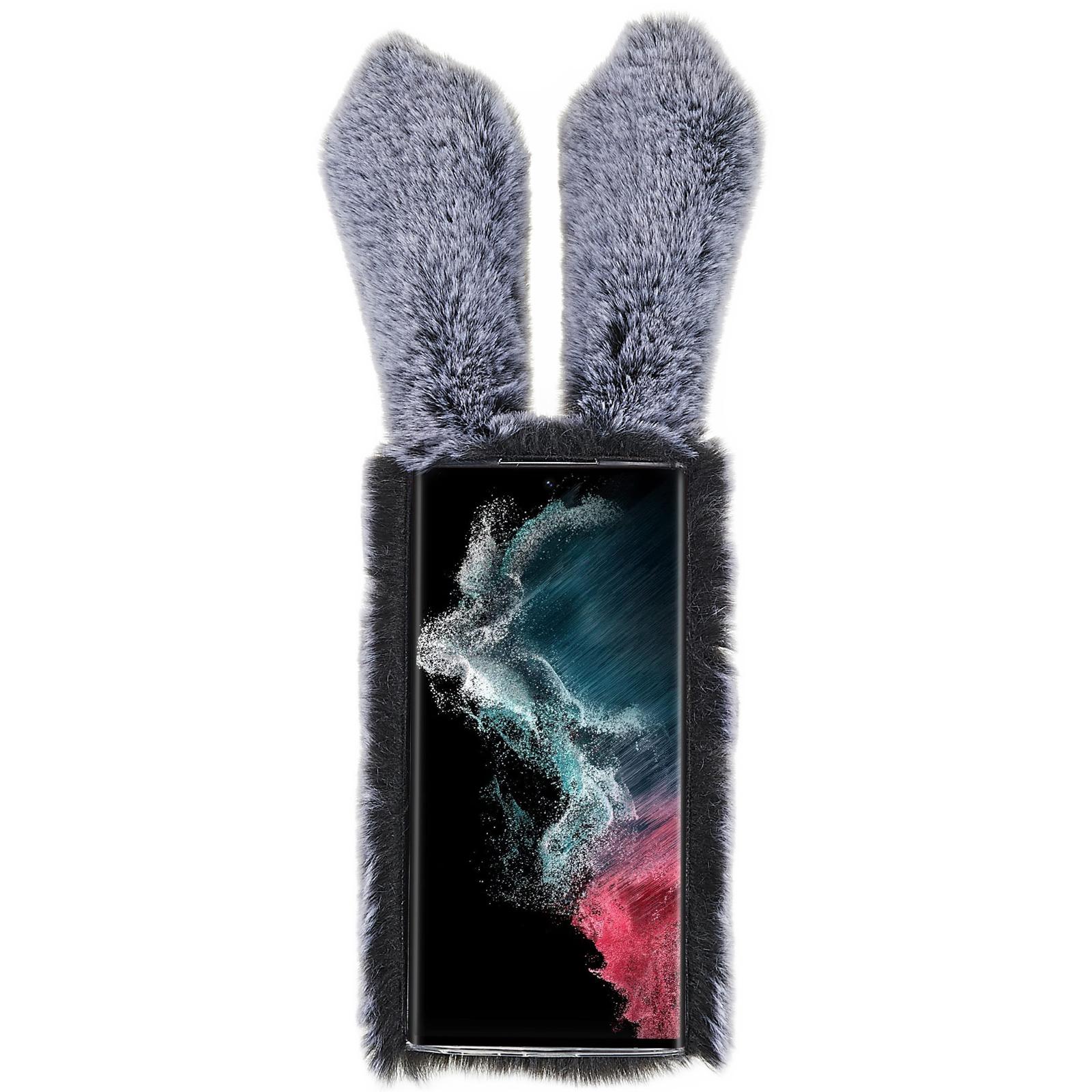 For Samsung Galaxy S22 Ultra 5G Cute 3D Bunny Ears Furry Winter Warm Case Soft TPU Protective Phone Cover with Glitter Rhinestone Bowknot Pink
For Samsung Galaxy S22 Ultra 5G Cute 3D Bunny Ears Furry Winter Warm Case Soft TPU Protective Phone Cover with Glitter Rhinestone Bowknot Pink