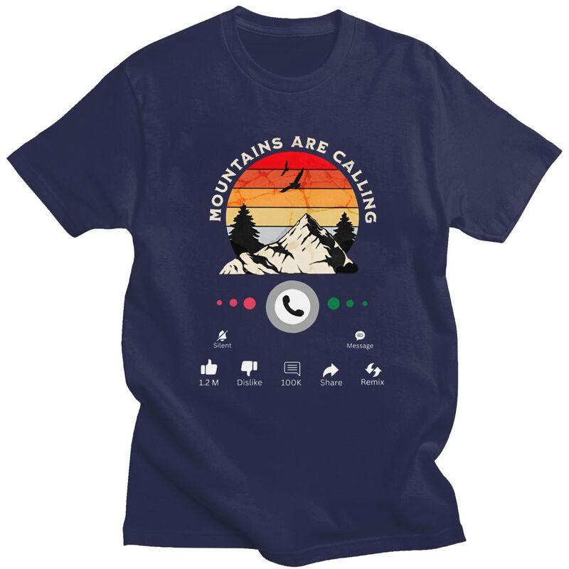 Male Mountains Are Calling T Shirt Short Sleeve Cotton Tshirts Birthday Gift Leisure Camping Adventure Tees Loose Fit Clothing 4XL
Male Mountains Are Calling T Shirt Short Sleeve Cotton Tshirts Birthday Gift Leisure Camping Adventure Tees Loose Fit Clothing 4XL
