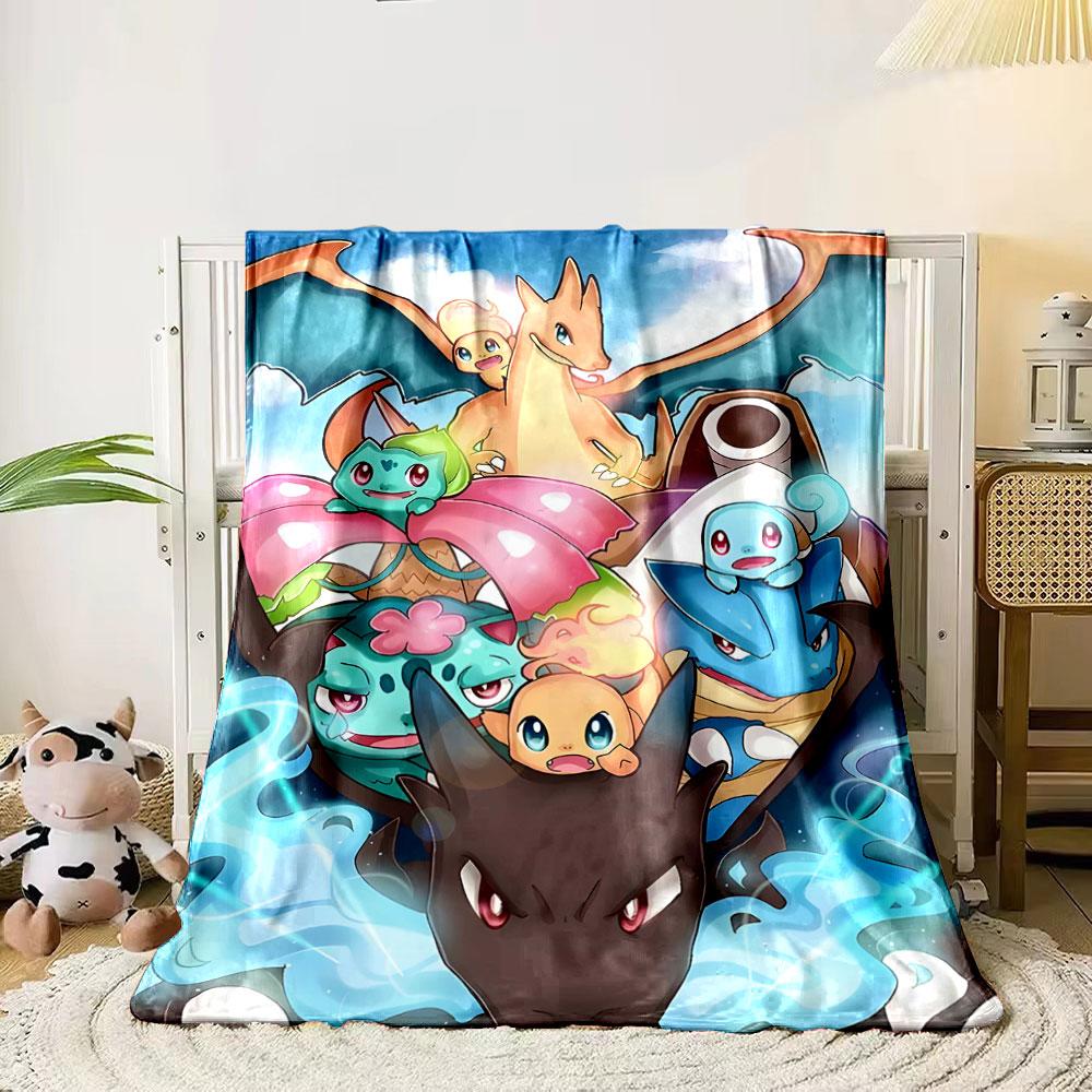 A group of vibrant Pokémon with fire, grass, and water-based elements. for all seasons blanket lunch break throw gift 80cm x 120cm
A group of vibrant Pokémon with fire, grass, and water-based elements. for all seasons blanket lunch break throw gift 80cm x 120cm