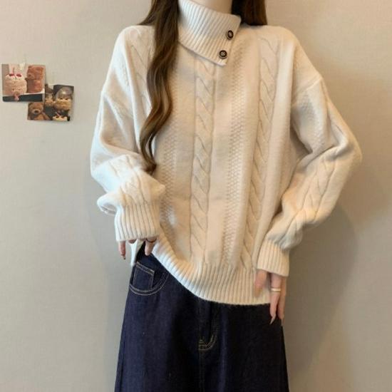 High-Neck Cable Knit Sweater for Women, Plus Size, Spring 2025 Collection One Size (80-125 cm) грязно-белый
High-Neck Cable Knit Sweater for Women, Plus Size, Spring 2025 Collection One Size (80-125 cm) грязно-белый