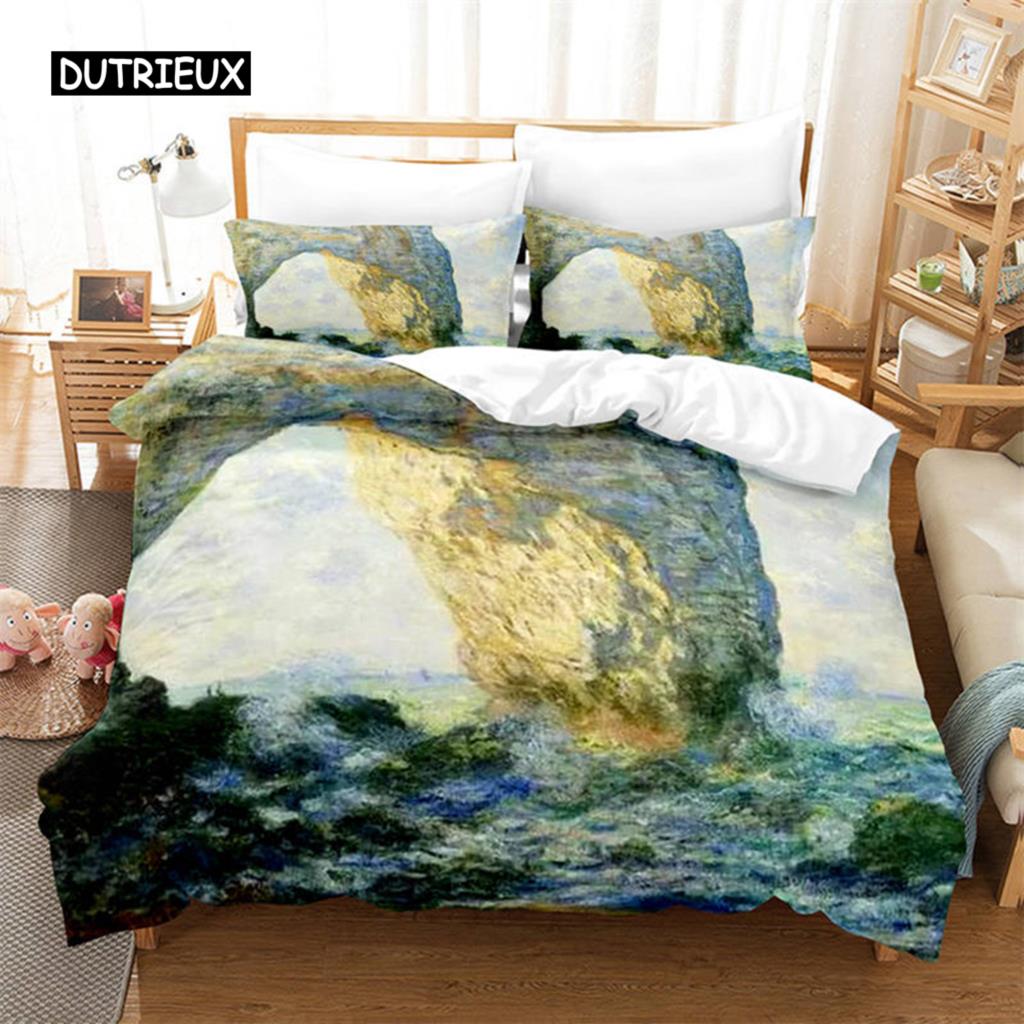 Комплект постельного белья с художественным 3D рисунком в стиле короля Моне и Ван Гога, напечатанный узор на пододеяльнике с наволочками, горячая распродажа, 2/3 шт. US Queen(228x228cm)
Комплект постельного белья с художественным 3D рисунком в стиле короля Моне и Ван Гога, напечатанный узор на пододеяльнике с наволочками, горячая распродажа, 2/3 шт. US Queen(228x228cm)