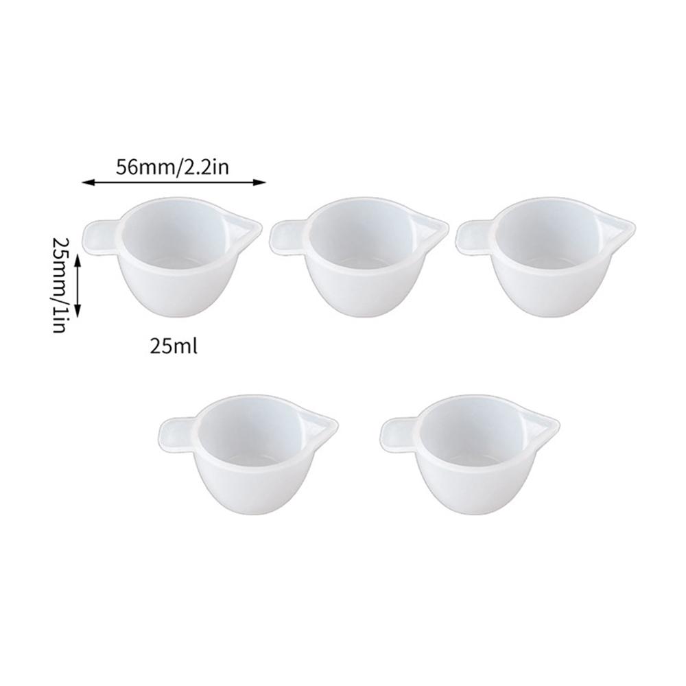 SZ032 DIY Silicone Pigment Mixing Cup Reusable 5 Pieces Mini Toning Color Silicone Cup Epoxy UV Resin Coloring Stirrers Tool
SZ032 DIY Silicone Pigment Mixing Cup Reusable 5 Pieces Mini Toning Color Silicone Cup Epoxy UV Resin Coloring Stirrers Tool