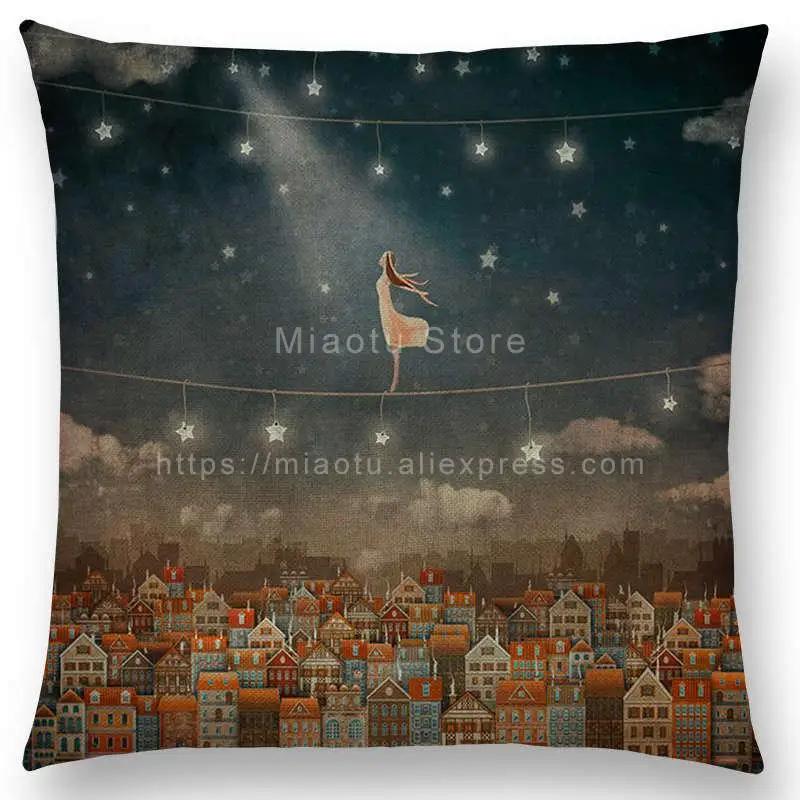 Latest Mysterious Imagine Animals Forest Children Fantastic Clouds Sky Moon Stars Dream Fairy Tale Cushion Cover Pillow Case 30x30cm
Latest Mysterious Imagine Animals Forest Children Fantastic Clouds Sky Moon Stars Dream Fairy Tale Cushion Cover Pillow Case 30x30cm