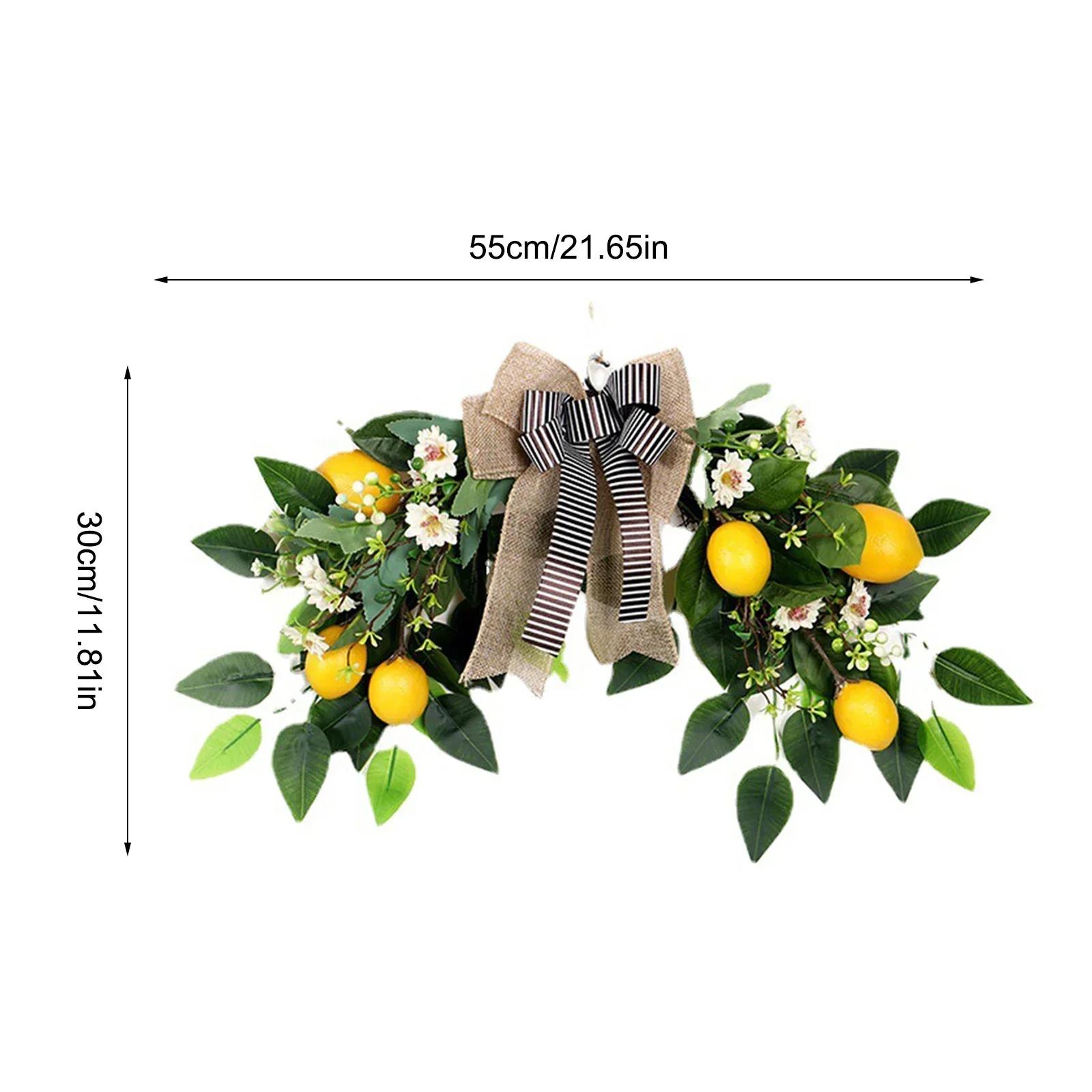Artificial Lemon Wreaths Ornaments Flower Green Plant Leaves Lintel Hanging Garland Door Wall Window Wedding Party Decoration жовтий
Artificial Lemon Wreaths Ornaments Flower Green Plant Leaves Lintel Hanging Garland Door Wall Window Wedding Party Decoration жовтий