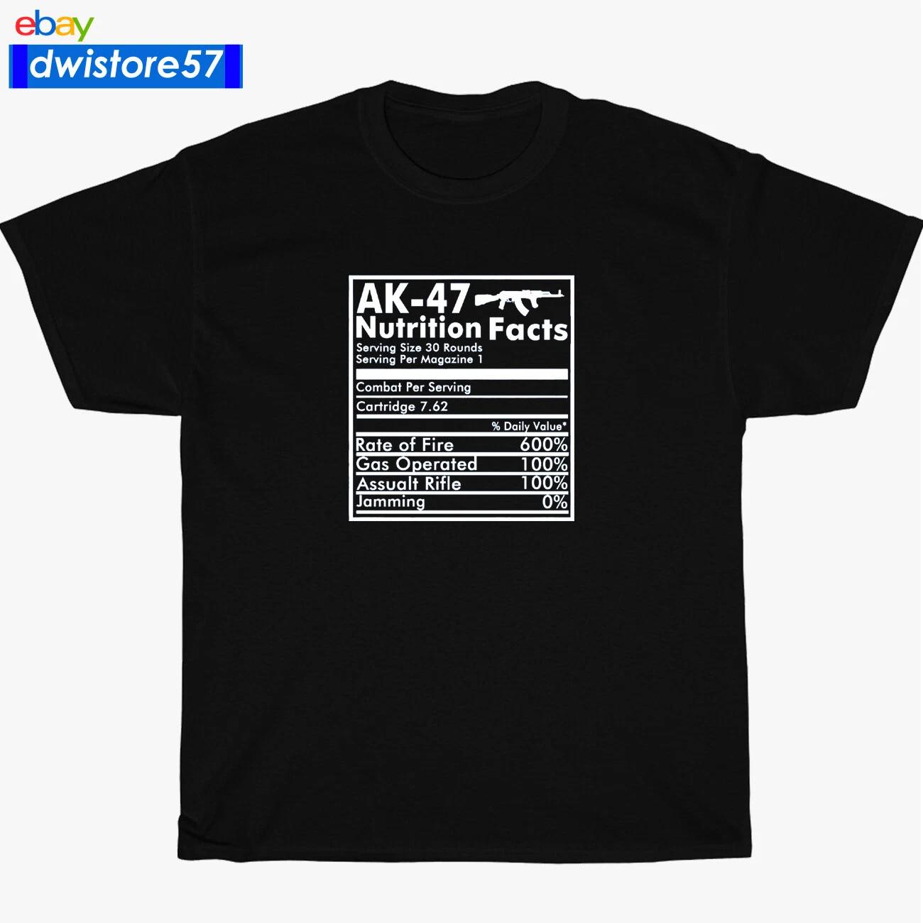 New Shirt AK47 Nutrition Facts Logo Black/Navy/White/Grey Men s T-Shirt S-5XL 3XL
New Shirt AK47 Nutrition Facts Logo Black/Navy/White/Grey Men s T-Shirt S-5XL 3XL