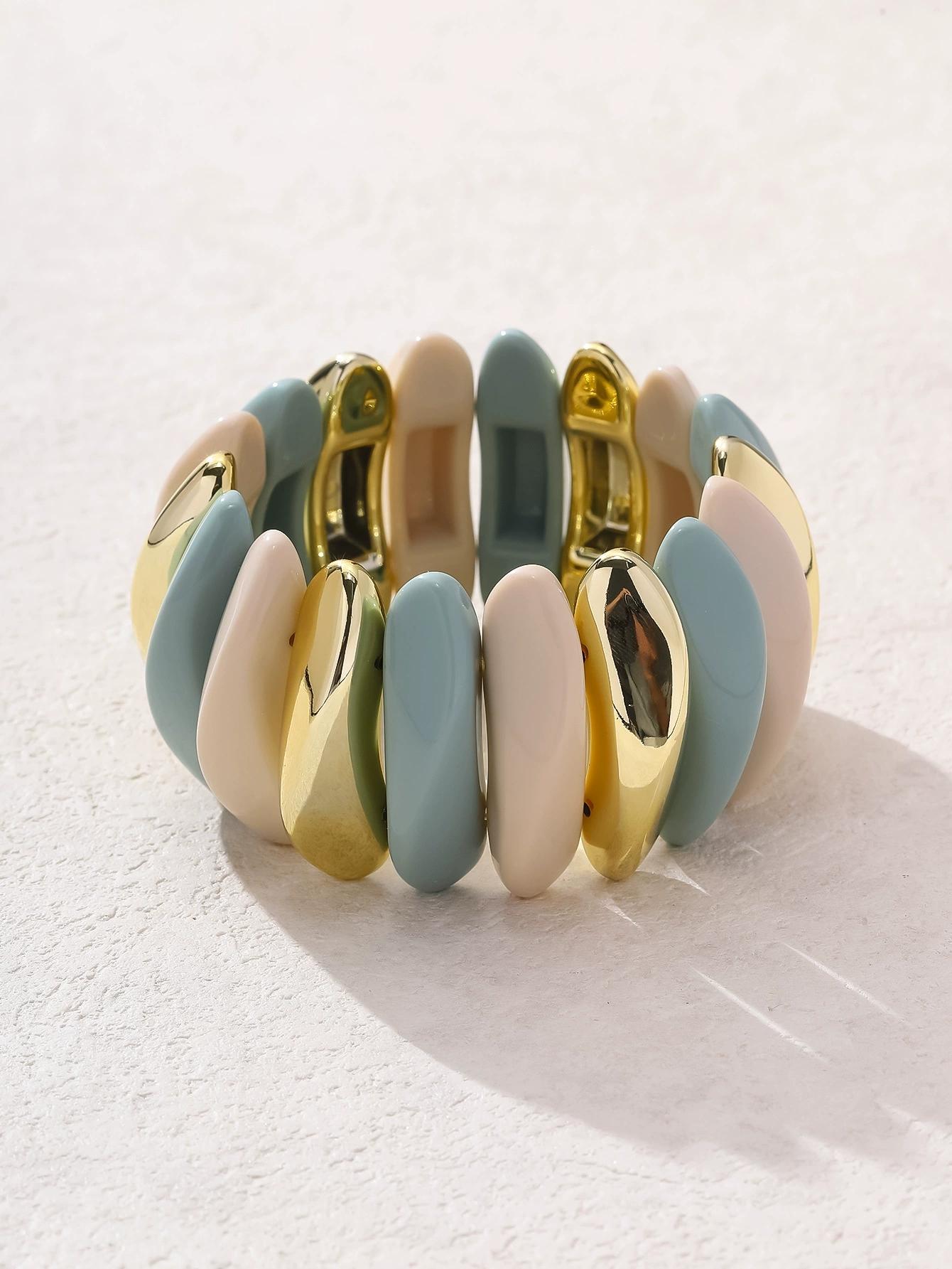 Vintage Irregular Acrylic Bracelets for Women Statement Macaron Color Resin Big Cuff Elastic Bracelet Autumn Winter Jewelry Gift
Vintage Irregular Acrylic Bracelets for Women Statement Macaron Color Resin Big Cuff Elastic Bracelet Autumn Winter Jewelry Gift