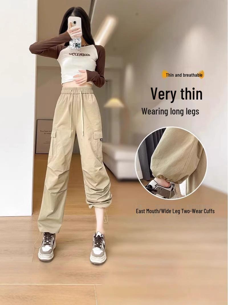 Women s High Waist Cargo Pants - Spring/Summer 2024, Versatile Loose Fit, Cuffed Wide Leg, Two-Way Casual Sports Style, Thin Fabric, Small Size. 2XL
Women s High Waist Cargo Pants - Spring/Summer 2024, Versatile Loose Fit, Cuffed Wide Leg, Two-Way Casual Sports Style, Thin Fabric, Small Size. 2XL