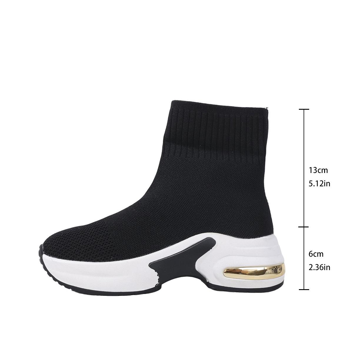 Autumn Fly-Woven Casual Breathable Socks Boots Large Size Thick-Soled Muffin Sports Sleeve Elastic Short Boots Women 43 чорний
Autumn Fly-Woven Casual Breathable Socks Boots Large Size Thick-Soled Muffin Sports Sleeve Elastic Short Boots Women 43 чорний