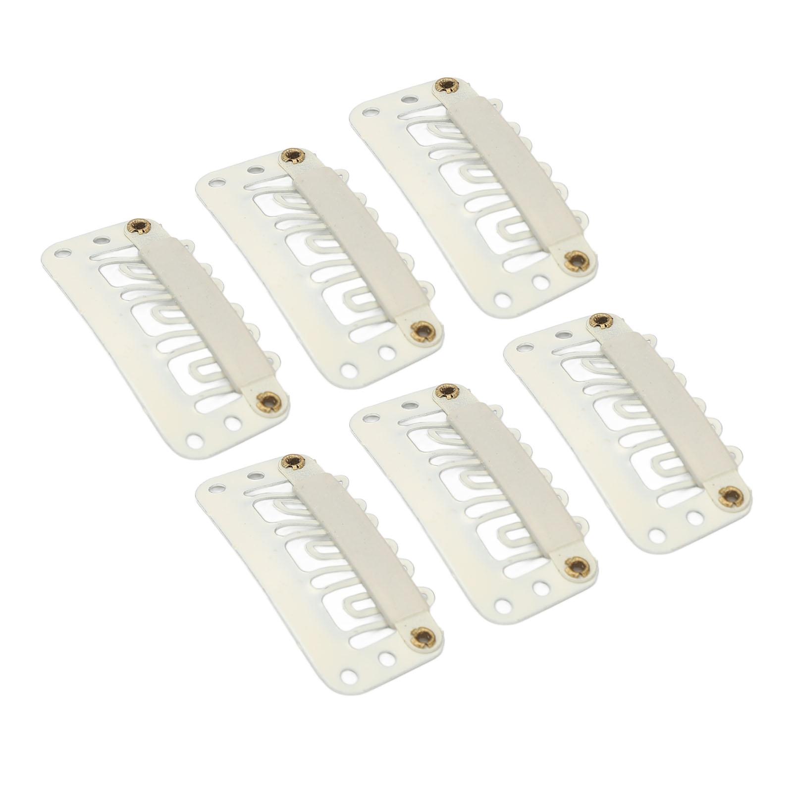 100pcs Wig Snap Clip U Shape 6 Teeth Safe Hairpiece Comb Clips for DIY Hair Extension Hat Beige
100pcs Wig Snap Clip U Shape 6 Teeth Safe Hairpiece Comb Clips for DIY Hair Extension Hat Beige