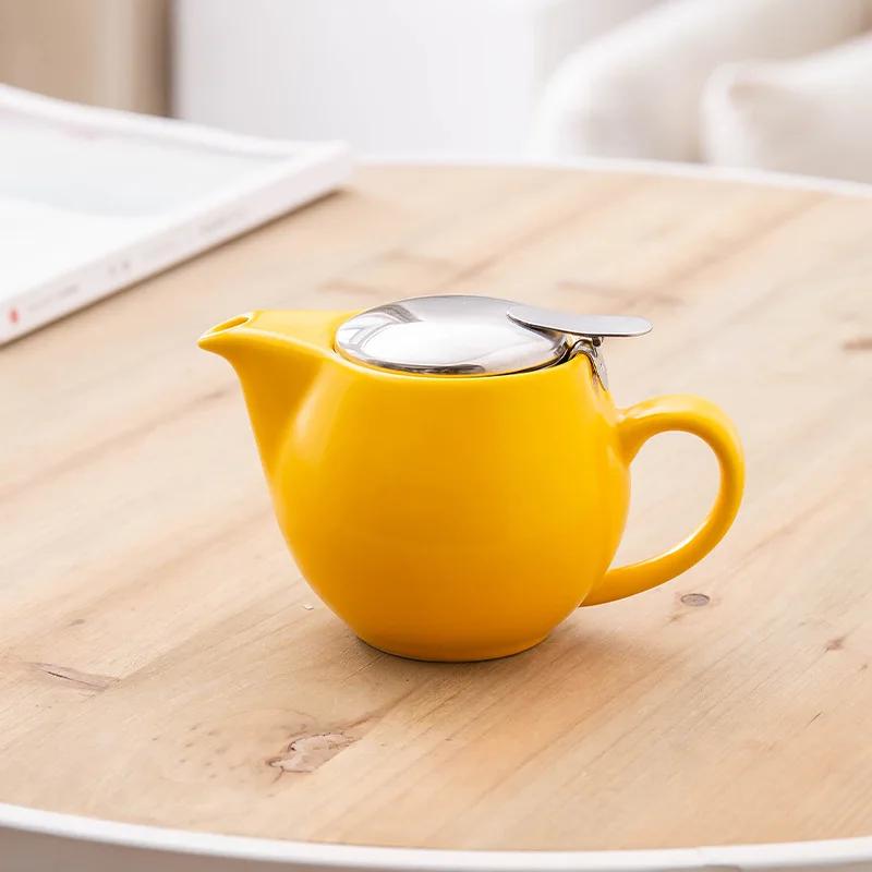 Мини-керамический чайник 350 мл в британском стиле с фильтром, набор для заваривания кофе вручную, большой портативный чайник, послеобеденный рождественский подарок жёлтый
Мини-керамический чайник 350 мл в британском стиле с фильтром, набор для заваривания кофе вручную, большой портативный чайник, послеобеденный рождественский подарок жёлтый