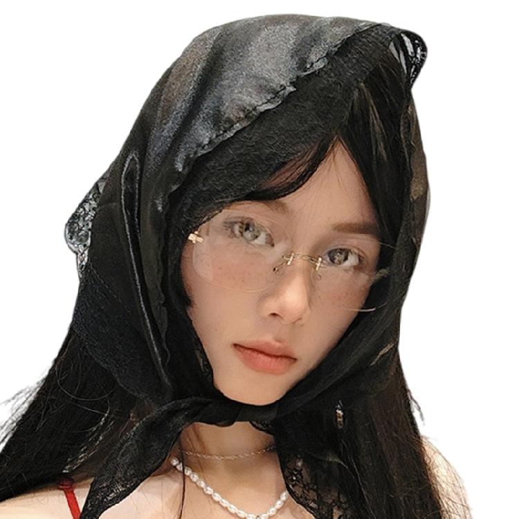 Lace Triangular Head Scarf Neck Scarf for Women Enhancing Stylish Suitable for Music Festival and Theme Party Gatherings чорний
Lace Triangular Head Scarf Neck Scarf for Women Enhancing Stylish Suitable for Music Festival and Theme Party Gatherings чорний