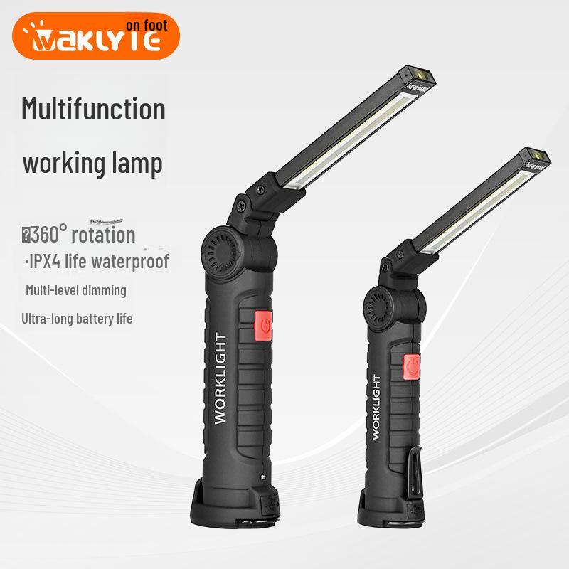 COB LED Work Light: Folding, Magnetic, with Red Warning Light for Outdoor Maintenance and Auto Repair Small COB + Built-in Lithium Battery + USB Cable
COB LED Work Light: Folding, Magnetic, with Red Warning Light for Outdoor Maintenance and Auto Repair Small COB + Built-in Lithium Battery + USB Cable