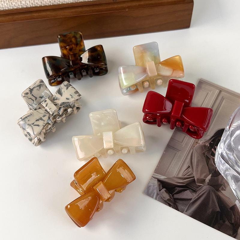 Retro Sweet Bow Acetate Small Hair Claw Bangs Clip Colorful Hairpin for Women Girls Beautiful Barrettes Fashion Hair Accessories
Retro Sweet Bow Acetate Small Hair Claw Bangs Clip Colorful Hairpin for Women Girls Beautiful Barrettes Fashion Hair Accessories