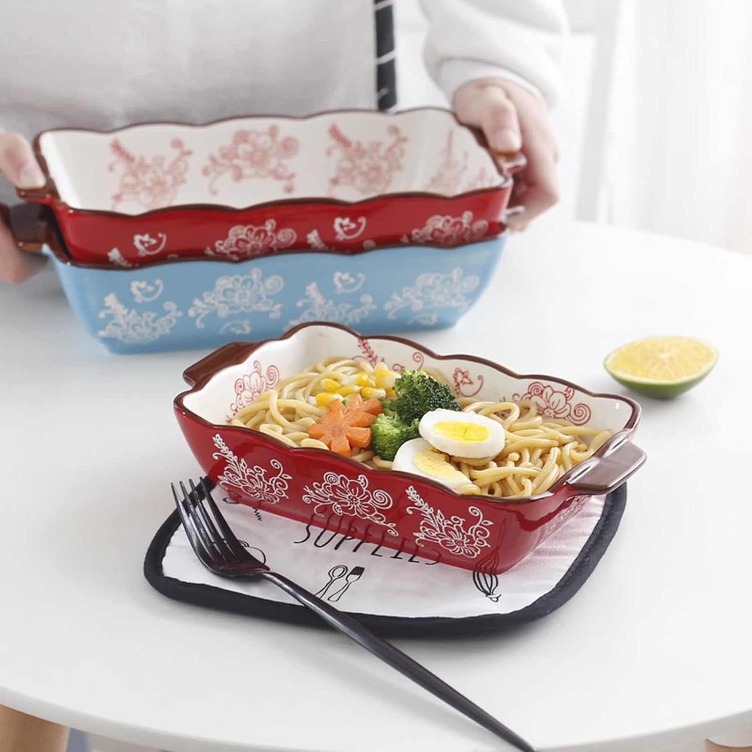 Bakeware Rectangular Baking Pan Household Ceramic Non-Stick Cake Pan Porcelain Baking Dish Roasting Lasagna Pan Baking Tray Tools Baking Dish (Color Small
Bakeware Rectangular Baking Pan Household Ceramic Non-Stick Cake Pan Porcelain Baking Dish Roasting Lasagna Pan Baking Tray Tools Baking Dish (Color Small