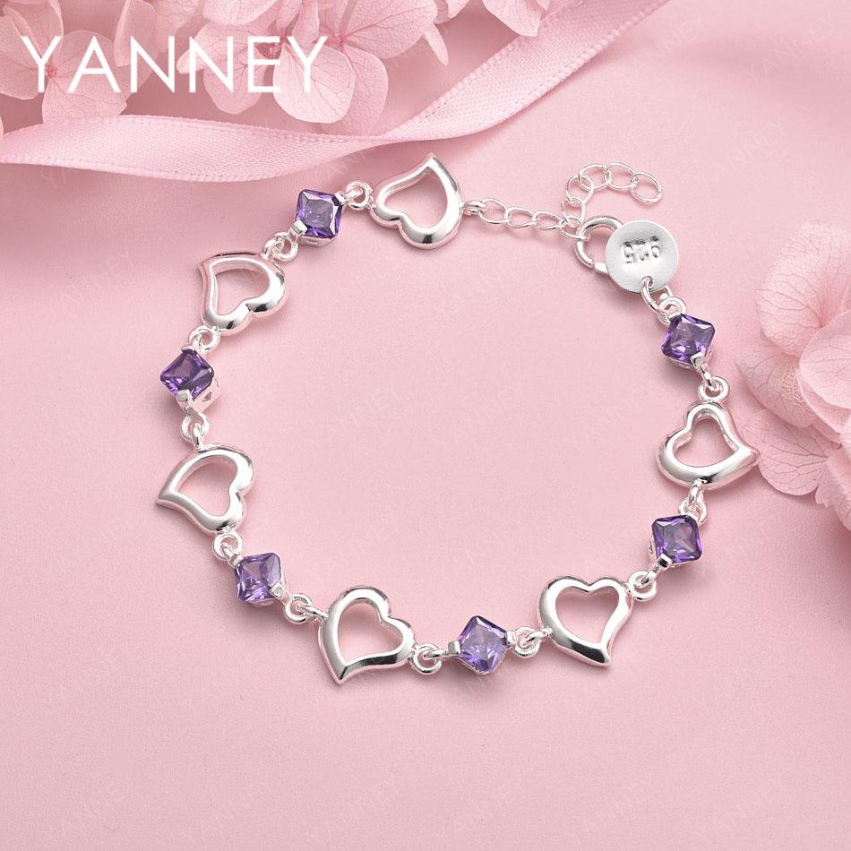 Luxury 925 Sterling Silver 8-inch Exquisite Purple Zircon Bracelet for Women, a Fashionable Party Gift, Wedding Accessories
Luxury 925 Sterling Silver 8-inch Exquisite Purple Zircon Bracelet for Women, a Fashionable Party Gift, Wedding Accessories
