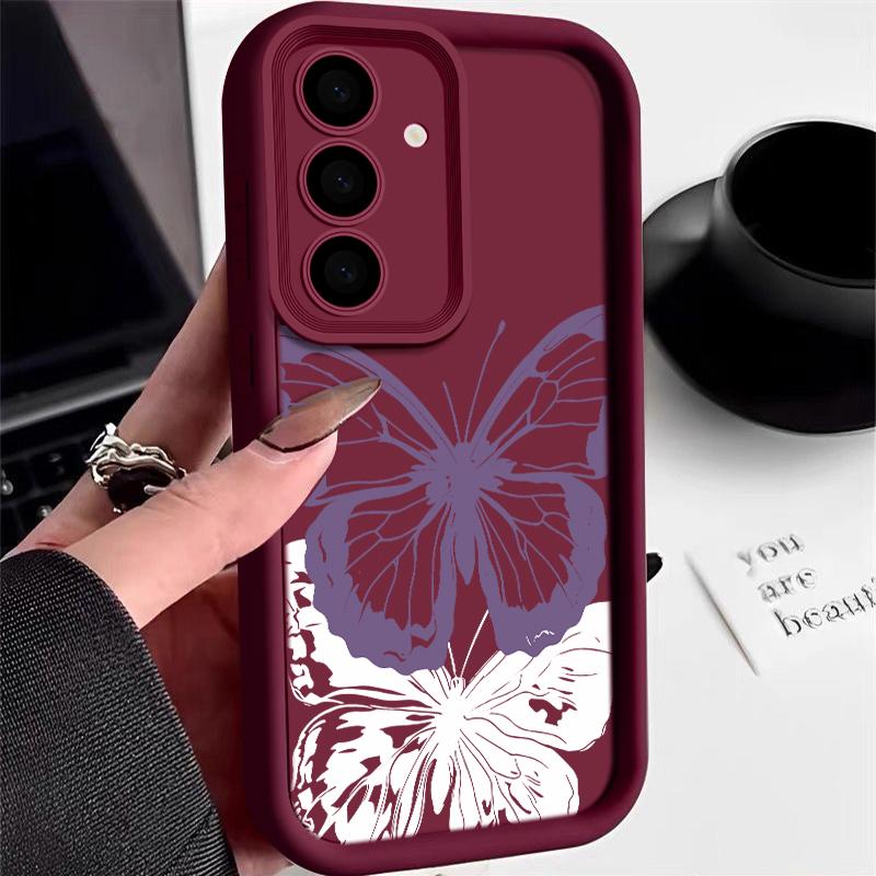 Simple Butterfly Case For Samsung Galaxy S25 Edge S24 FE S23 S22 Ultra Plus A17 A56 A36 A16 A15 A55 A54 A53 5G Soft Phone Cover Samsung Galaxy A06 вино красного
Simple Butterfly Case For Samsung Galaxy S25 Edge S24 FE S23 S22 Ultra Plus A17 A56 A36 A16 A15 A55 A54 A53 5G Soft Phone Cover Samsung Galaxy A06 вино красного