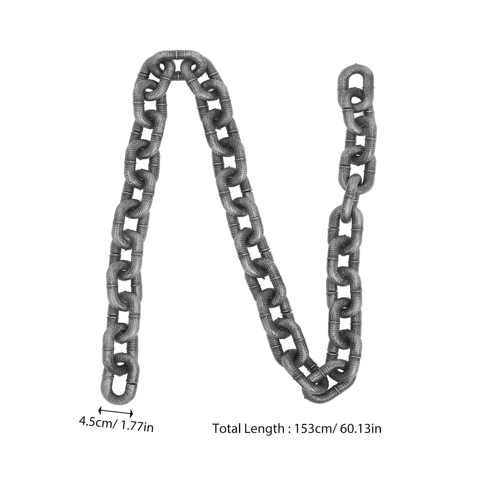 Fake Large Dog Chain Prop for Halloween Cosplay Pirate Party Decor Plastic Decorative Chain Necklace for Dogs Outdoor Use срібний
Fake Large Dog Chain Prop for Halloween Cosplay Pirate Party Decor Plastic Decorative Chain Necklace for Dogs Outdoor Use срібний