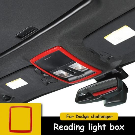 Car Roof Reading Light Frame Decoration Cover for Dodge Challenger 2010- Red
Car Roof Reading Light Frame Decoration Cover for Dodge Challenger 2010- Red