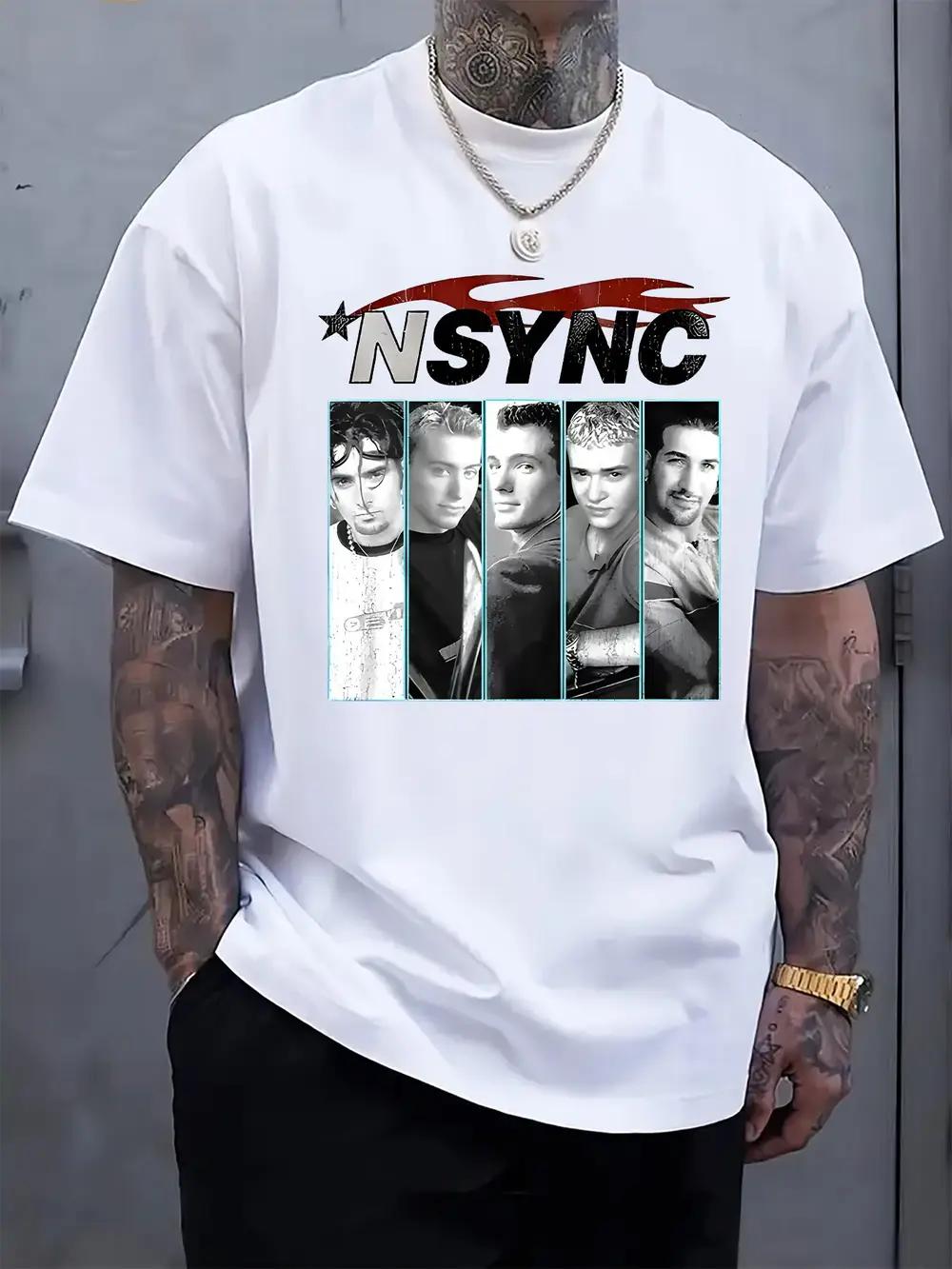 NSYNC Band Graphic Print T-shirt - Casual Crew Neck Short Sleeve Tee S
NSYNC Band Graphic Print T-shirt - Casual Crew Neck Short Sleeve Tee S