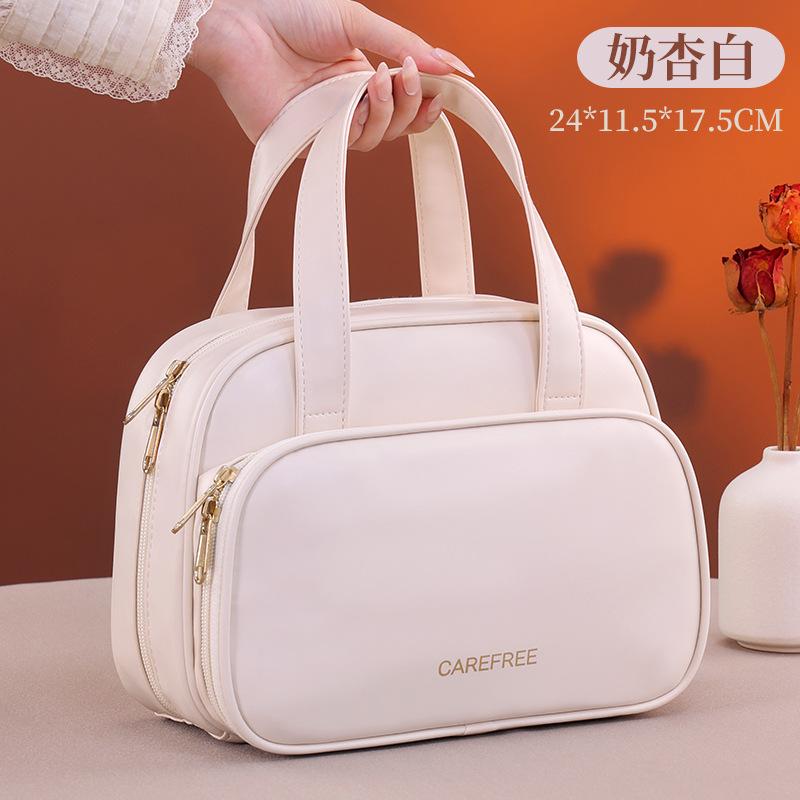 Double Layered Partitioned Makeup Bag Portable Large Capacity High-end Waterproof Travel Carrying Leather Cosmetics Storage Toiletry
Double Layered Partitioned Makeup Bag Portable Large Capacity High-end Waterproof Travel Carrying Leather Cosmetics Storage Toiletry