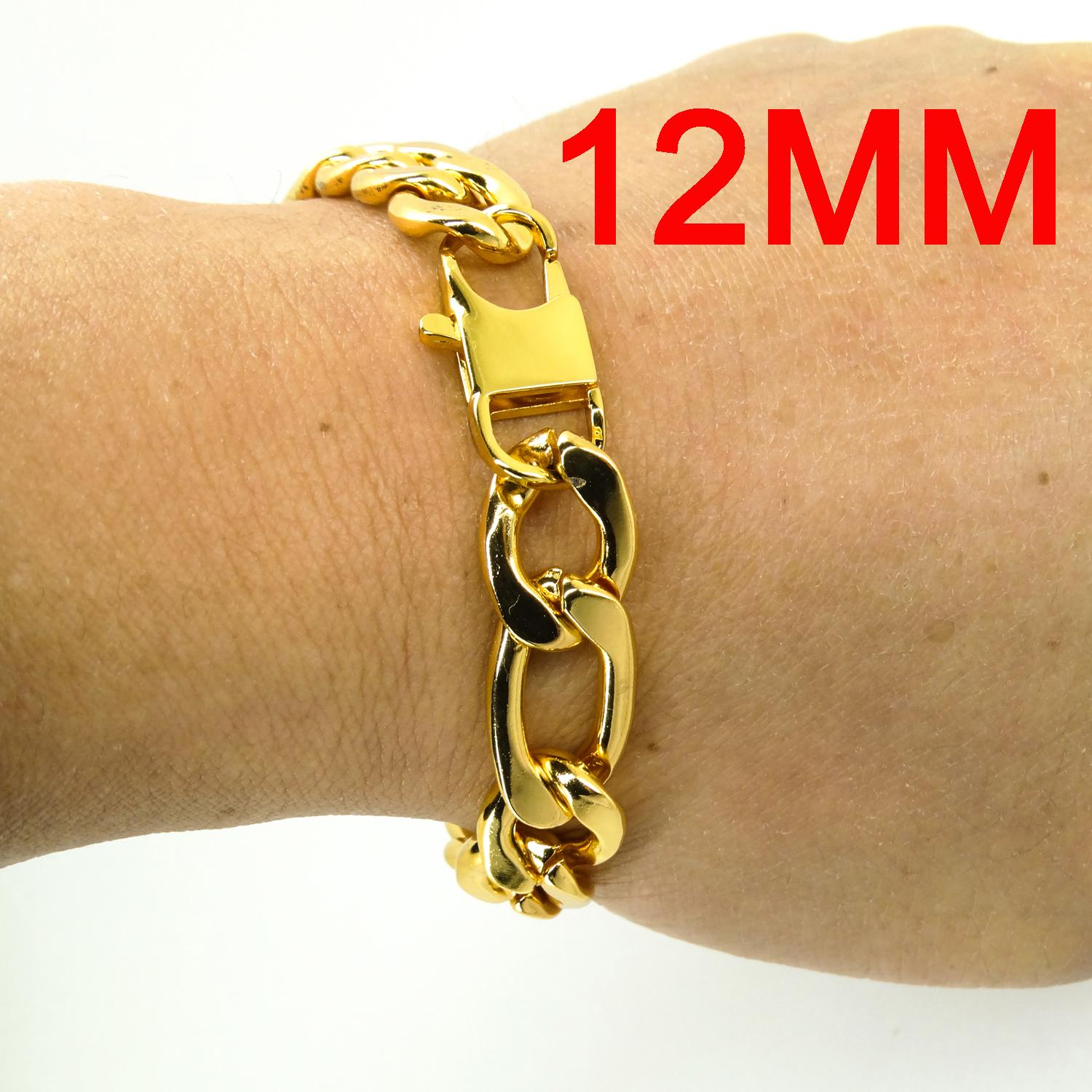 100% Stainless Steel Bracelet 6/8/12 Mm Width Figaro Chain 8 Inch Plated 18K Gold Bracelet for Masculine Men Women Free Shipping 20.5cm
100% Stainless Steel Bracelet 6/8/12 Mm Width Figaro Chain 8 Inch Plated 18K Gold Bracelet for Masculine Men Women Free Shipping 20.5cm