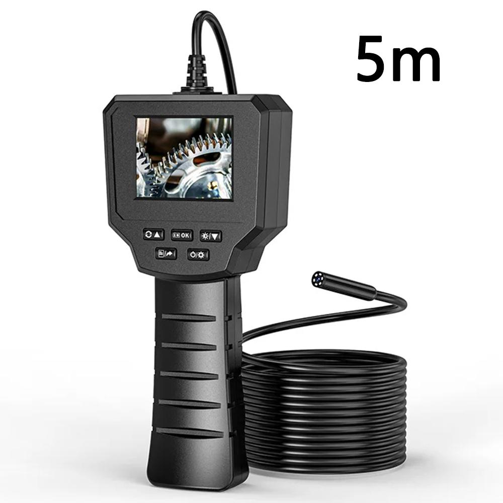 128A 5m Hard Wire 2.4-inch IPS Screen Hand-Held Endoscope 8mm Lens Pipe Inspection Borescope with Shooting/Video Recording Function Type A
128A 5m Hard Wire 2.4-inch IPS Screen Hand-Held Endoscope 8mm Lens Pipe Inspection Borescope with Shooting/Video Recording Function Type A