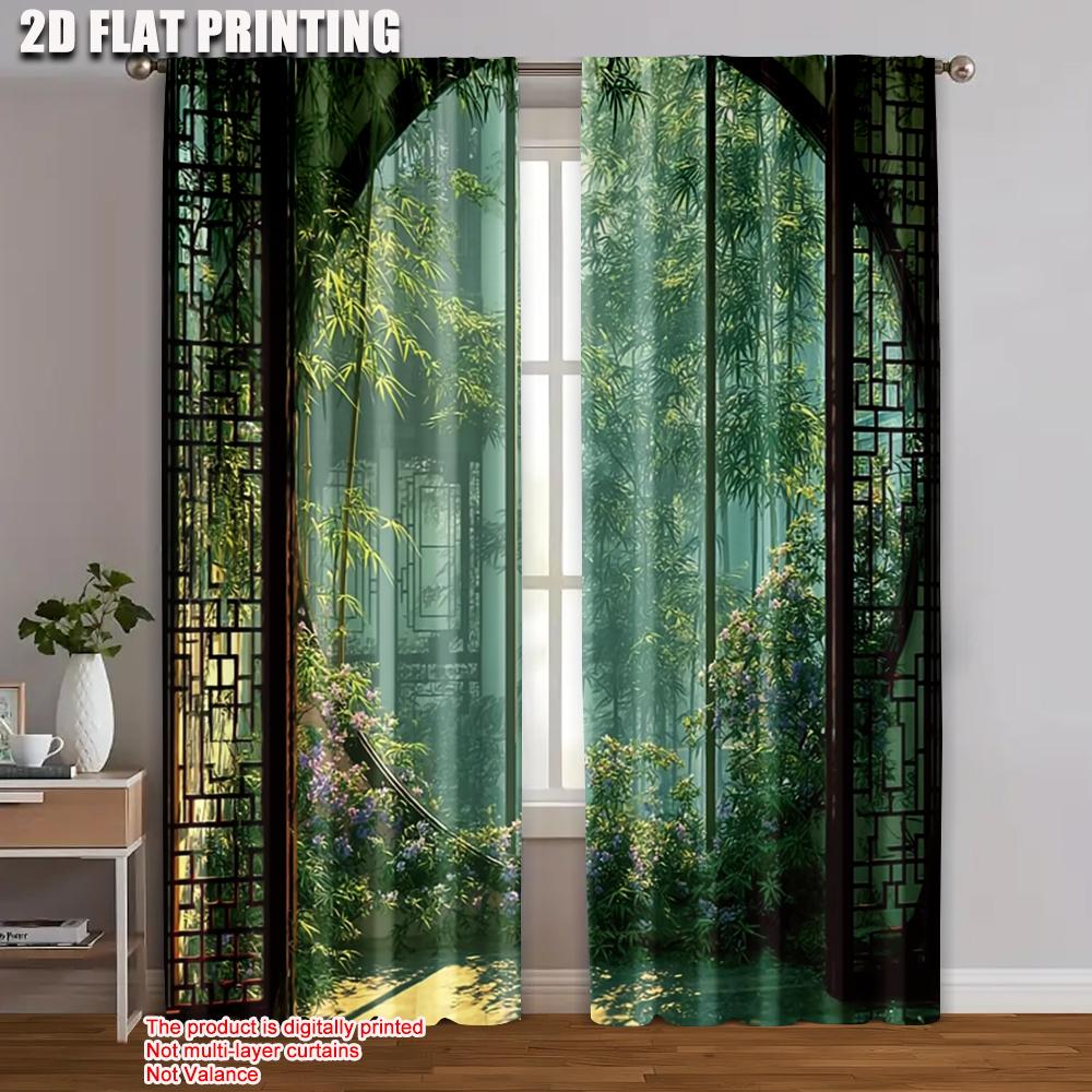 2pcs 2D flat printing Drapes Asian Garden Bamboo Durable 100% Polyester Fabric Without Electricity Festive Holiday Perfect for 100*130 Rod Pocket 1pcs
2pcs 2D flat printing Drapes Asian Garden Bamboo Durable 100% Polyester Fabric Without Electricity Festive Holiday Perfect for 100*130 Rod Pocket 1pcs