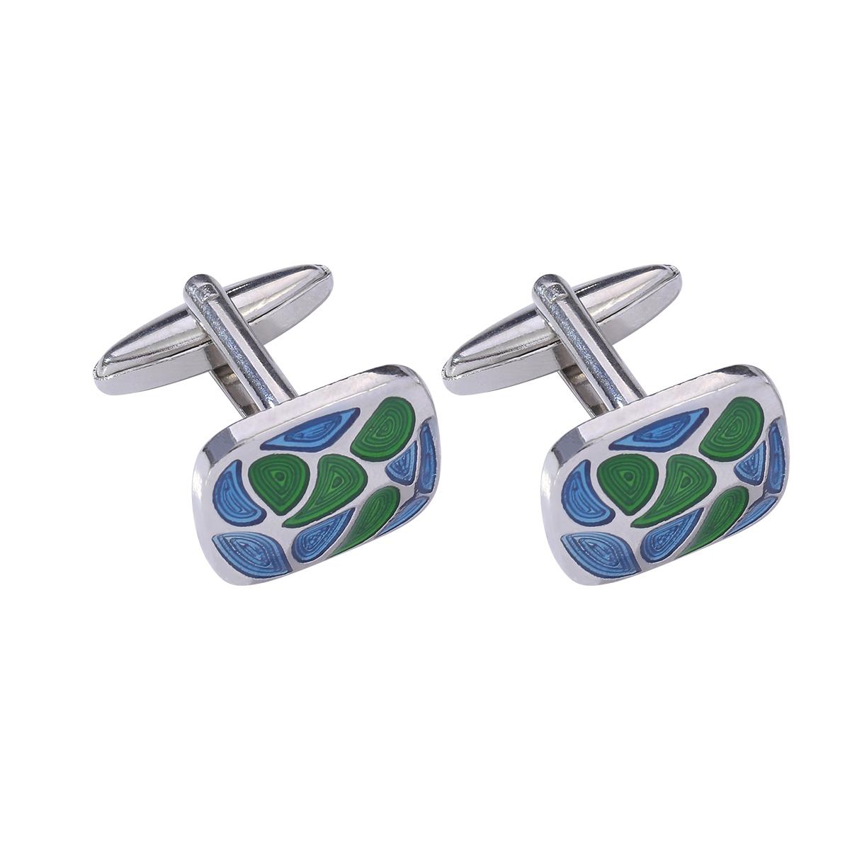 Vintage Elega Mens Jigsaw Puzzle Pattern Business Cufflinks Blue And Green Colors Oblong Shaped Enamel Sleeve Button
Vintage Elega Mens Jigsaw Puzzle Pattern Business Cufflinks Blue And Green Colors Oblong Shaped Enamel Sleeve Button