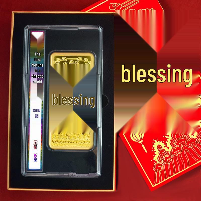 999 Gold Fu Character Ornament Set - Commemorative Gold Bar & Brick for Business Gifts or Live Streaming Promotional Use.
999 Gold Fu Character Ornament Set - Commemorative Gold Bar & Brick for Business Gifts or Live Streaming Promotional Use.