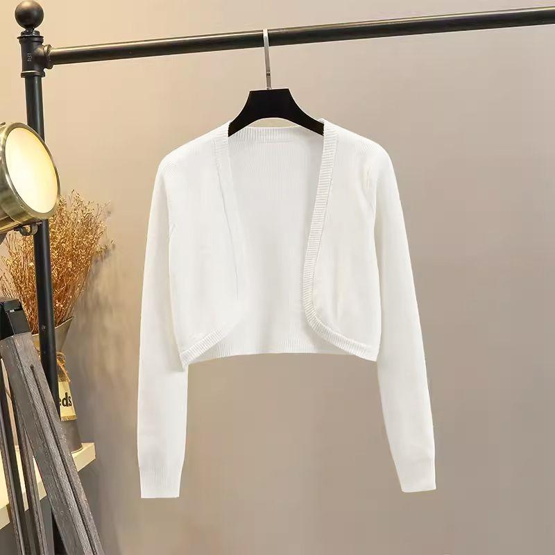 Spring & Fall French Style Temperament Knitting Cardigan Women s Shawl Small Waistcoat Strap Outer Wear Silm Blouse Coat Tops White(1191) S
Spring & Fall French Style Temperament Knitting Cardigan Women s Shawl Small Waistcoat Strap Outer Wear Silm Blouse Coat Tops White(1191) S