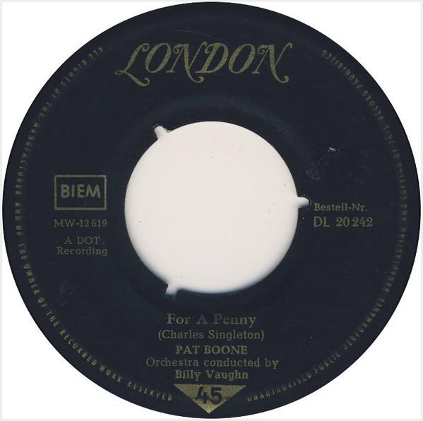 7-дюймовая пластинка ПЭТ БУН For A Penny Ванг Данг ТаффиЭпл DL20242 London Records Германия Рок Б/у
7-дюймовая пластинка ПЭТ БУН For A Penny Ванг Данг ТаффиЭпл DL20242 London Records Германия Рок Б/у