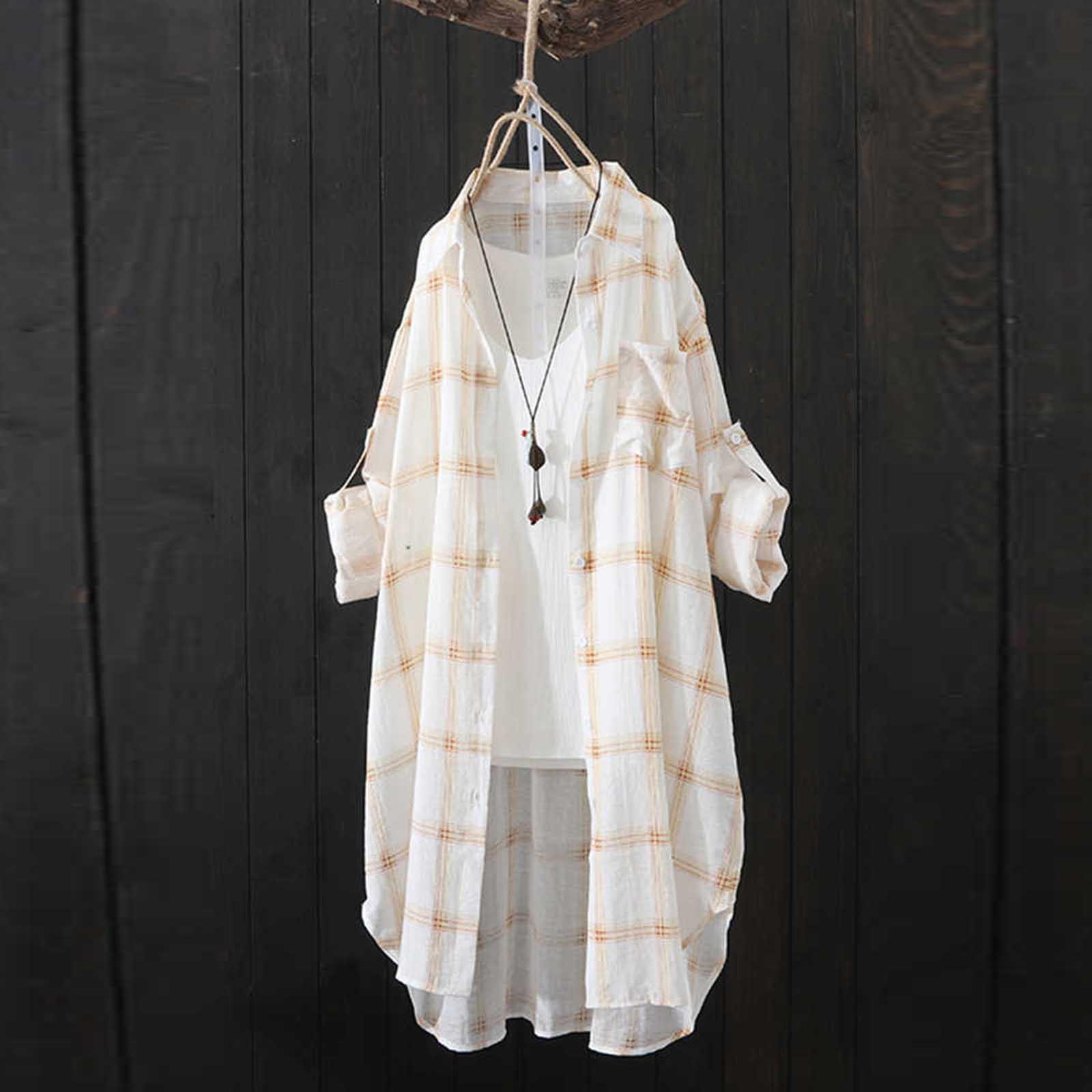 Женская мода клетчатый свободный повседневный кардиган тонкая верхняя рубашка солнцезащитная куртка топ XXXL жёлтый
Женская мода клетчатый свободный повседневный кардиган тонкая верхняя рубашка солнцезащитная куртка топ XXXL жёлтый