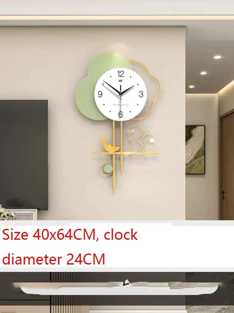 Decorative Clock Wall Mounted Home Fashion Living Room Entrance Background Wall Clock Without Punching Light Luxury Style Clock
Decorative Clock Wall Mounted Home Fashion Living Room Entrance Background Wall Clock Without Punching Light Luxury Style Clock